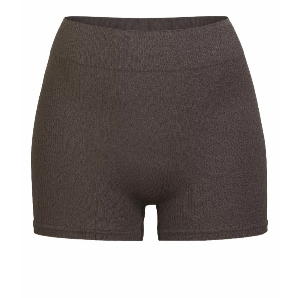 SKIMS stretch rib shorts in soot